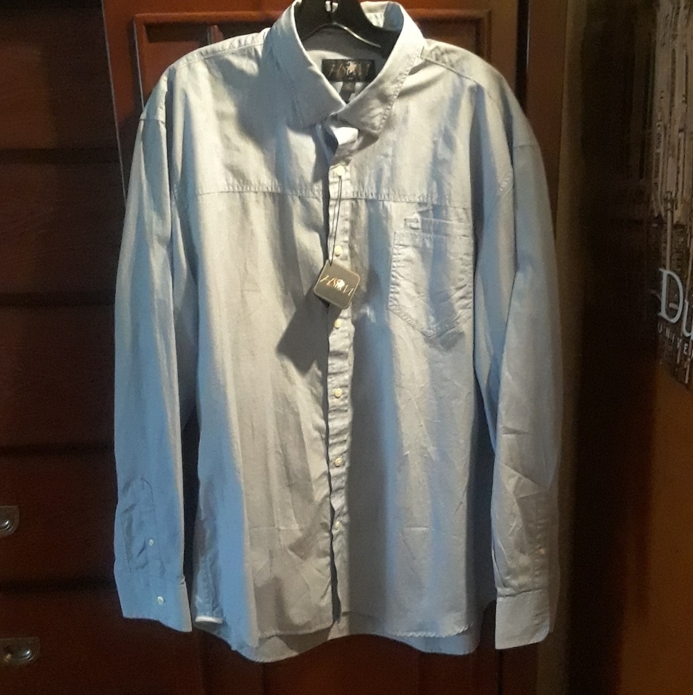 HSM Light Blue XL Button Up